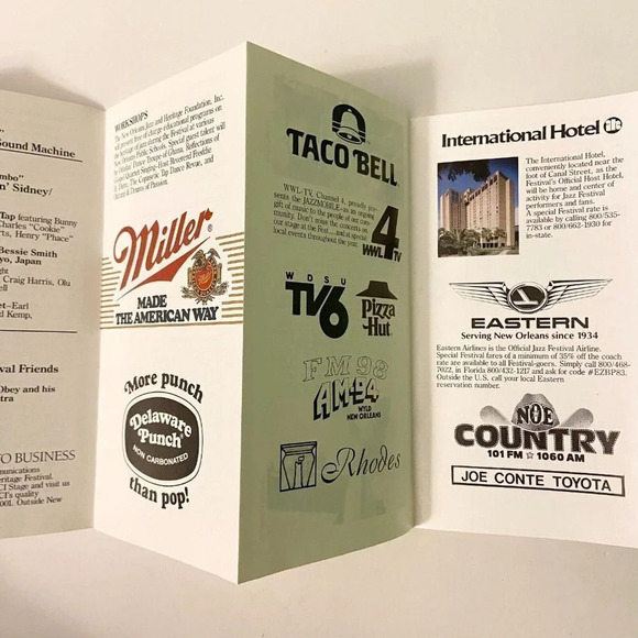 Vintage  New Orleans Shoneys Inn Audubon Zoo and Jazz Festival Brochures - Picture 13 of 16
